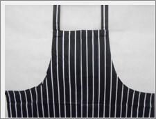 Navy Butchers Stripe Bib Apron 70cm X 100cm - NA08 - 3