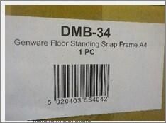 Genware Floor Standing Snap Frame A4 - DMB-34 - 7
