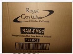 Terra Porcelain Matt Grey Ramekin 7cl/ 2.5oz (Pack of 12) - RAM-PMG2 - 4