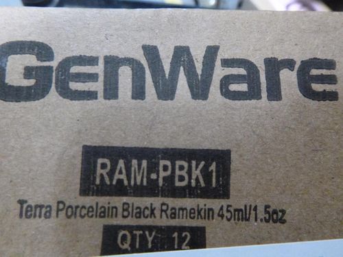 Terra Porcelain Black Ramekin 45ml/ 1.5oz (Pack of 12) - RAM-PBK1 - 10