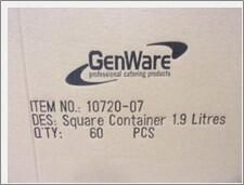 Square Container 1.9 Litres - 10720-07 - 6