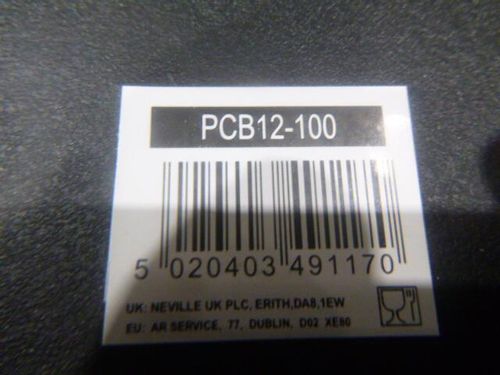 1/2 -Polycarbonate GN Pan 100mm Black - PCB12-100 - 10