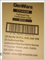 Fast Food Tray Forest Green Large - CT1418-08 - 11