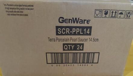 Terra Porcelain Pearl Saucer 14.5cm (Pack of 6) - SCR-PPL14 - 13