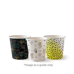 BioPak 4oz Single Wall Art Series BioCups (Pack of 2,000) - BC-4-ART SERIES-UK - 3