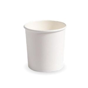 BioPak 16oz White BioBowls/Soup Containers With PLA Coating (Pack of 500) - BB-BL-16-W-UK - 3