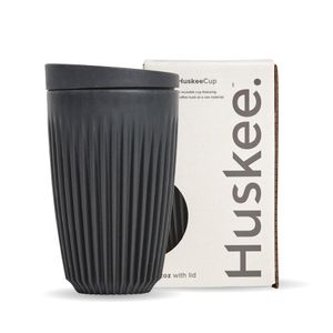 BioPak 12oz HuskeeOriginal Charcoal (X12) (Pack of 12) - HC12LC12-E-UK - 1