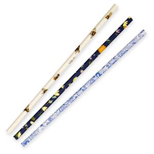 BioPak 6mm Regular Art Series BioStraw (Pack of 2,500) - JP-PBS-6X197-ART-UK - 1
