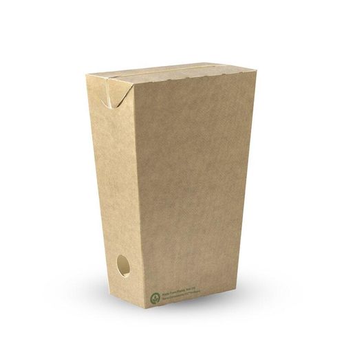 BioPak Unlined Large BioBoard Enclosed Chip Box (Pack of 800) - BB-CHIP-L-UK - 1