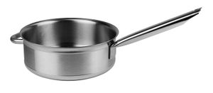 Matfer Tradition Stainless Steel Sauté Pan 28cm With Small Handle Opposite The Handle - 10231-03 - 1