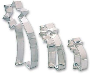 Set Of 3 Tin Cutters Shooting Stars - 11952-01 - 1