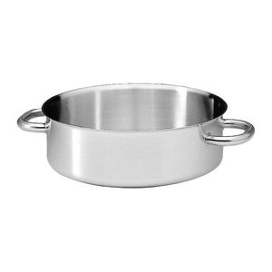 Matfer Excellence Stainless Steel Sauté Pan With Two Handles 28cm - 10186-01 - 1