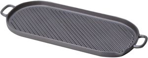 Le Chasseur Oval Stove Top Grill With Two Handles 53x23cm - 10315-01 - 1