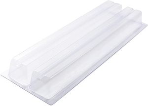 10 Double Thermoformed Groove Yule Log Frames 57x8x6cm - 11356-04 - 1
