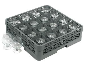 Bourgeat Dishwasher Rack With Compartments - 16 Glasses Tilted - 11194-01 - 3