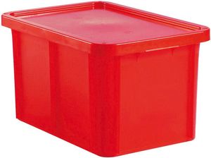 Haccp Coloured Containers With Lid 600x400 Height 23cm 35 Red - 11310-05 - 1