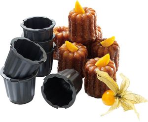 Exoglass 6 Exoglass Cannelé Moulds 5.5cm - 10893-03 - 1