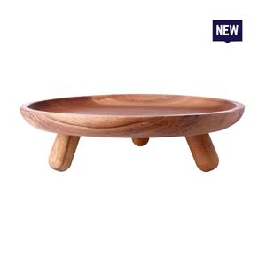 Bonzer Walnut Round Riser - Large - Walnut Ø30 x H12cm - 13111-02 - 1