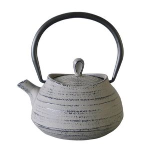 Light Grey Cast Iron Teapot 40 Cl - 020459 - 1