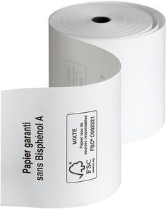 Reel Of Thermal Paper White With 12 Mm Mandrel For Receipts 80 G Ø 80 Mm - 160760 - 1