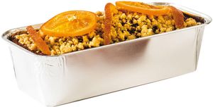 Box Of 1,600 (16 Packets Of 100) Rigid Pleated Aluminium Foil Long Cake Tins Mo600-53r 206x86x51 Mm 60 Cl - 363301 - 1