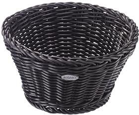 Polypropylene Bread Basket Round Ø 18cm Black - 573494 - 1