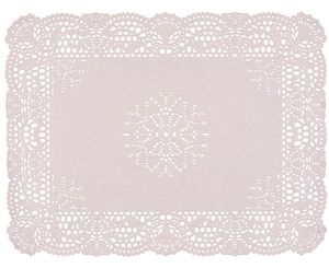 Packet Of 250 White Rectangular Paper Doilies 450x350 Mm - 714453 - 1
