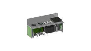 Pre-sorting Table - H 68cm - Legs - No Door - Front Access - 859263 - 1