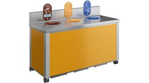 Ergo Harmonie Sorting Table - 3 Wch - H 68cm - With Rear Doors - 859413 - 1