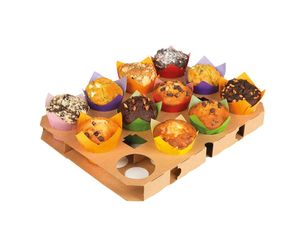 Packet Of 5 Cupcake Trays 20 Holes For All Tulipcup Models 395x295x35 Mm - 923261 - 3
