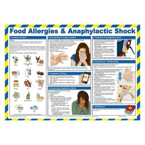 Mileta Food Allergies & Anaphylactic Shock Poster 590x420mm - JK190 - 1