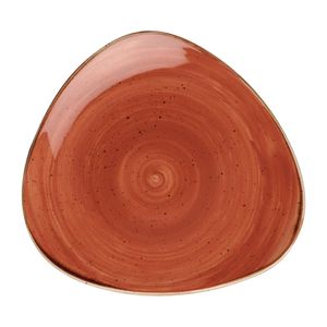 Churchill Stonecast Lotus Plates Spiced Orange 245mm (12 Pack) - FF689 - 1