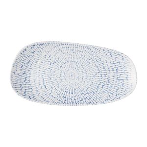 Churchill Cascade Opal Oblong Plates Indigo 300x150mm (12 Pack) - JM029 - 1