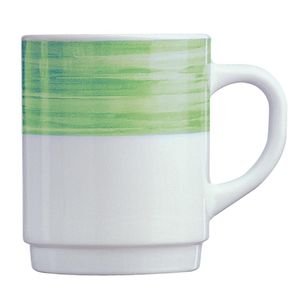 Arcoroc Brush Mugs Green 250ml (36 Pack) - JK560 - 1