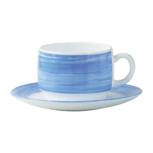Arcoroc Brush Saucers Blue 140mm (48 Pack) - JK545 - 2