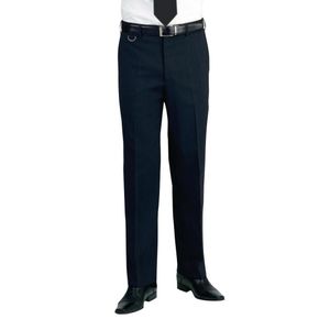 Brook Taverner Mens Mars Short Leg Black Waiting Trousers Size 32 - BA052-32 - 1