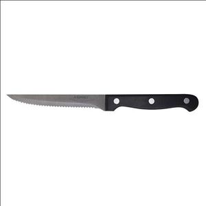 Steak Knife- Full Tang Black Rivetd Handle 1Dz - 99006-12 - 1