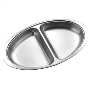 Vegetable Dish 51 X 31 X 5.1Cm 20In 2 Div - 12762 - 1