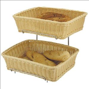 Polyrattan Basket Heavy Duty 2Pc 36X27X9Cm - C04021 - 1