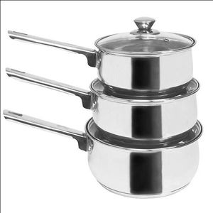 Saucepan 3Pc Set 16Cm 18Cm 20Cm - 3PSS - 1