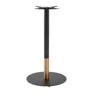 Boston Sleek Large Round Bar Height Table Base Black & Gold - JK473 - 1