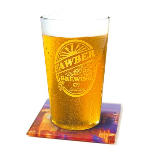 Custom Branded Glass Coasters - Square - C2322 - 7