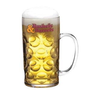 Custom Branded Reusable Plastic Stein Beer Mug - 2 Pints / 1 Litre - C2379 - 1