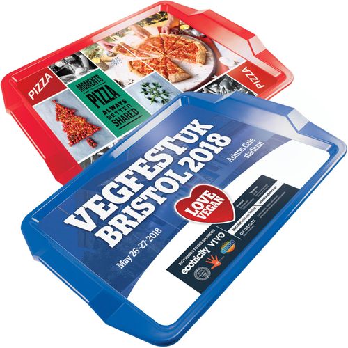 Custom Branded Full Colour Rectangular Plastic Tray (46x33cm) - C5295 - 1