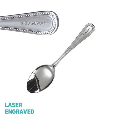 Custom Branded Dessert Spoon Bead Pattern (18cm) - C2780 - 2