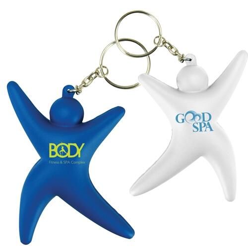Custom Branded Stress Gymnast Keyring - S0075 - 3