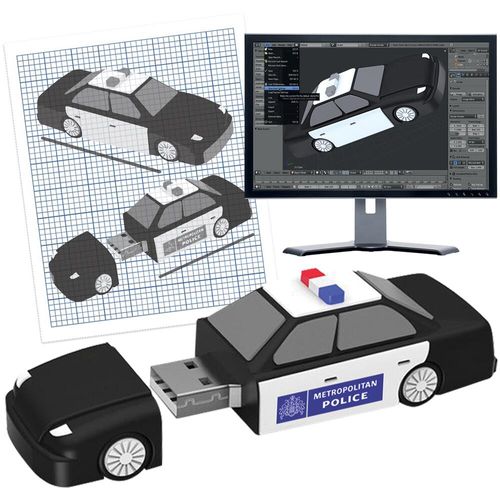 Custom Branded Bespoke PVC USB Sticks - 1GB - E0027 - 4
