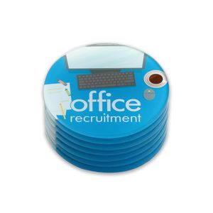 Custom Branded Glass Coaster Round Set of 6 - C6964 - 1