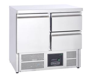 Sterling Pro Cobus SPU201-2D Undermounted Fridge Counter 2 Drawers 1 Door, 230 Litres - SPU201-2D - 3