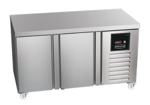 Sterling Pro Green SPI-6-150-20-NS Stainless Steel 2 Door Fridge Counter, 600mm Deep - SPI-6-150-20-NS - 1